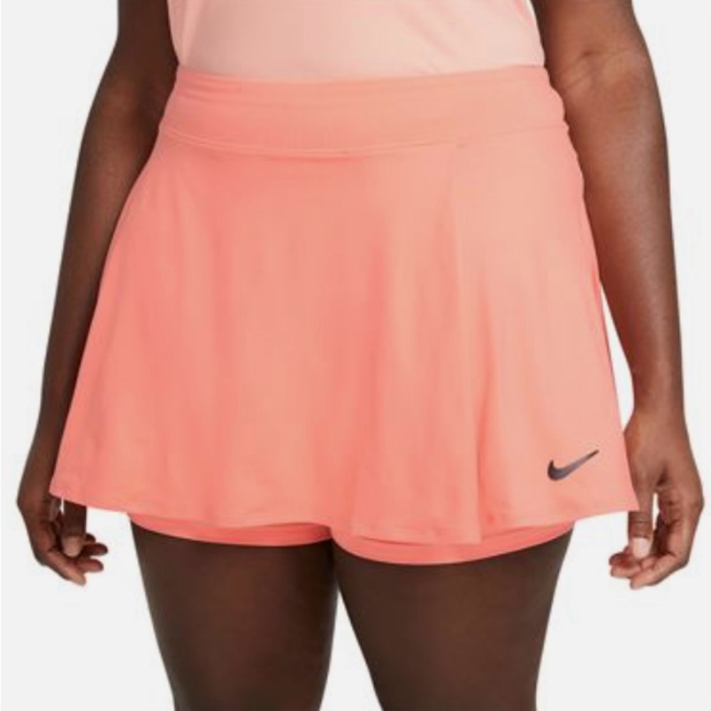 NWOT Nike Women's Court Tennis Victory Flouncy Skort Plus Size Pink 1X